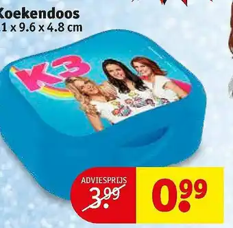 Kruidvat Koekendoos K3 aanbieding
