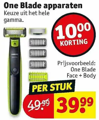 Kruidvat One Blade Apparaten aanbieding