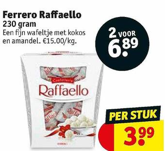 Kruidvat Ferrero Raffaello 230 Gram aanbieding