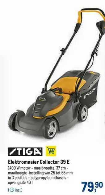 Stiga Elektromaaier Collector 39 E