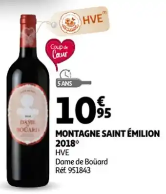 Auchan HVE Montagne Saint Èmilion 2018 aanbieding