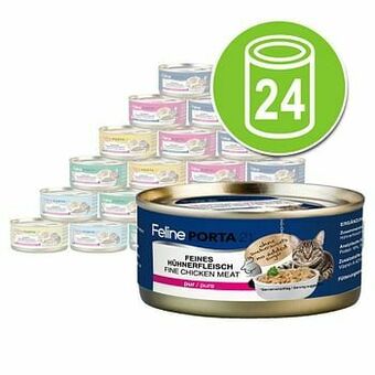 Zooplus 24x156g Feline Kip Puur Porta 21 Kattenvoer aanbieding