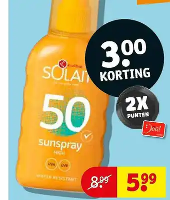Kruidvat Kruidvat Solait 50 Sunspray aanbieding