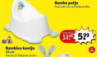 Kruidvat Bumba Potje aanbieding