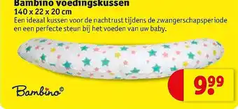 Kruidvat Bambino Voedingskussen 140x22x20 Cm aanbieding