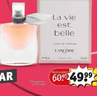 Kruidvat La Vie Est Belle aanbieding