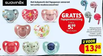 Kruidvat Suavinex Het Babymerk Dat Fopspenen Omvormt Tot Echte Modeaccessoires aanbieding