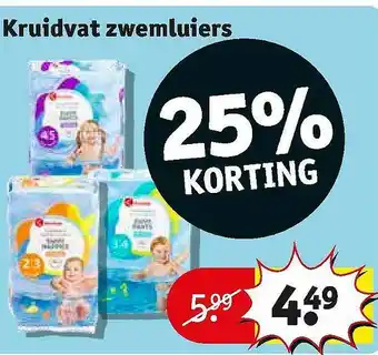 Kruidvat Kruidvat Zwemluiers 25% Korting aanbieding