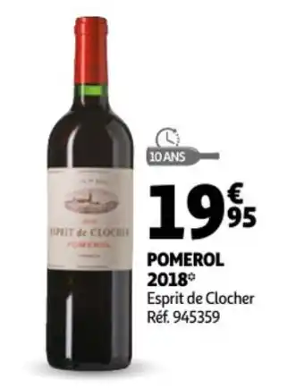 Pomerol 2018 Esprit de Clocher