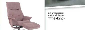 Meubelen Jonckheere Relaxfauteuil Met Poef, In Stof aanbieding