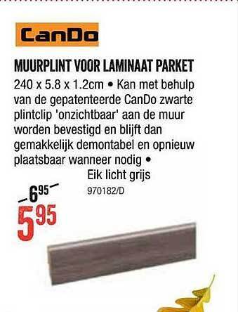 HandyHome Muurplint voor laminaat parket aanbieding
