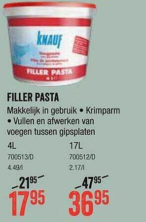 HandyHome Filler pasta aanbieding