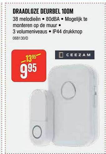 HandyHome Draadloze deurbel 100m aanbieding