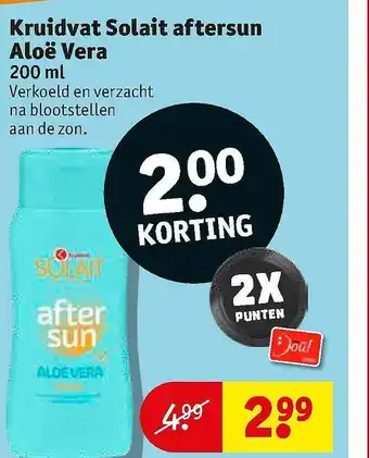 Kruidvat Kruidvat Solait Aftersun Aloe Vera aanbieding