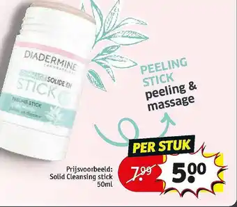 Kruidvat Diadermine Solid Cleansing Stick 50ml aanbieding