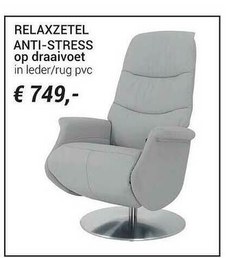 Meubelen Jonckheere Relaxzetel Anti-stress Op Draaivoet aanbieding