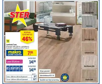 Makro Laminaat 7 mm aanbieding