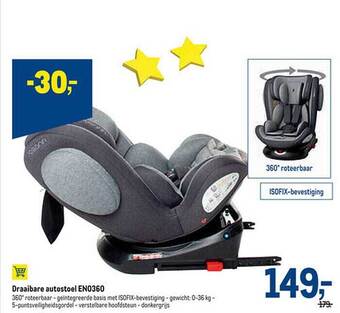 Makro Draaibare autostoel aanbieding