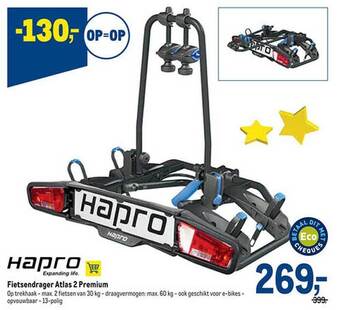 Makro Fietsendrager atlas 2 premium aanbieding