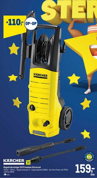 Makro Hogedrukreiniger k4 premium universal aanbieding