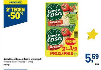 Makro Assortiment come a casa in promopack aanbieding