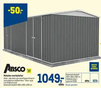 Makro Metalen werkatelier aanbieding