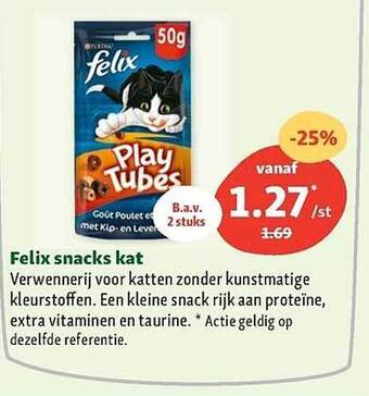 Maxi Zoo Felix snacks kat aanbieding