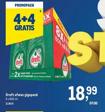 Makro Dreft afwas gigapack aanbieding