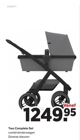 Baby-Dump Two complete set combikinderwagen aanbieding