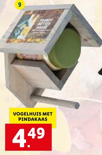 Vogelhuis met pindakaas