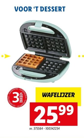 Lidl Wafelijzer aanbieding