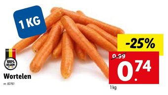 Lidl Wortelen 1KG aanbieding