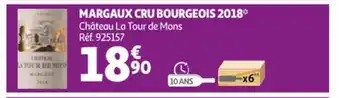 Auchan Margaux Cru Bourgeois 2018 Château La Tour de Mons aanbieding