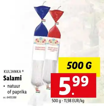 Kuljanka salami 500G