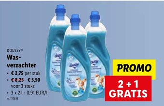 Lidl Doussy wasverzachter aanbieding