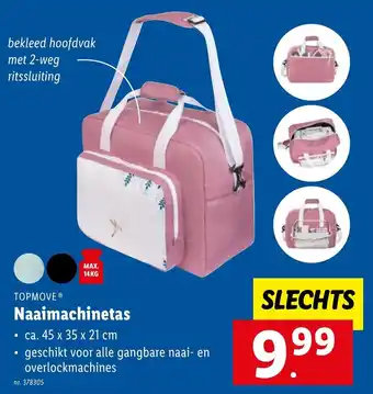 Lidl Topmove naaimachinetas 45x35x21CM aanbieding