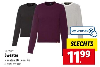 Lidl Crivit sweater aanbieding