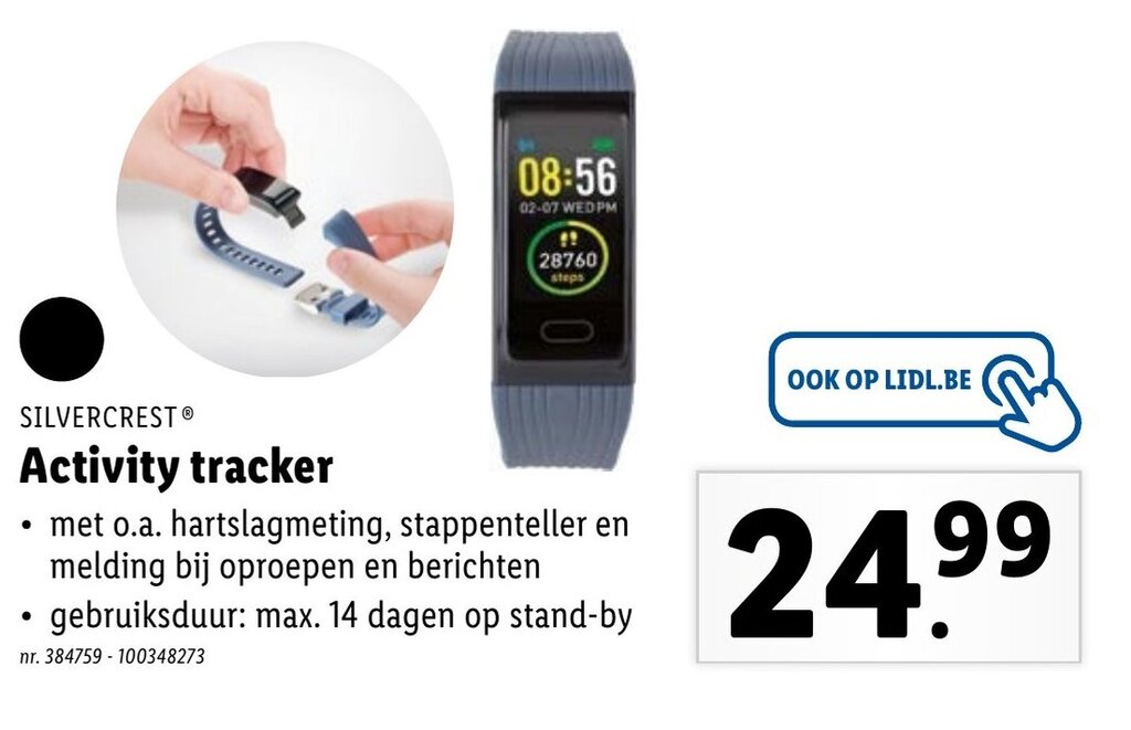 SilverCrest activity tracker promotie bij Lidl