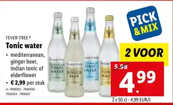Lidl Fever Tree tonic water 2x50CL aanbieding
