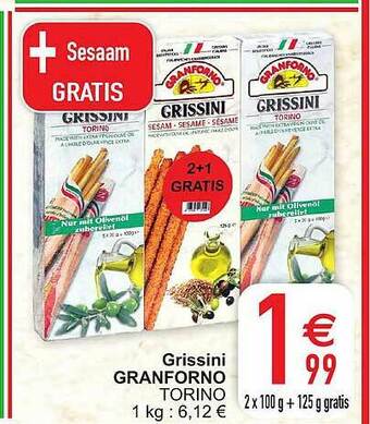 Cora Grissini Granforno Torino aanbieding
