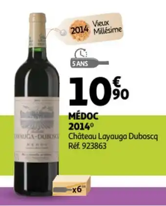 Auchan Médoc 2014 Château Layauga Duboscq aanbieding