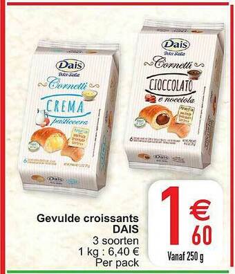 Cora Gevulde Croissants Dais aanbieding