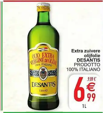 Cora Extra Zuivere Olijfolie Desantis Prodotto 100% Italiano aanbieding
