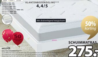 Jysk Wellpur Gold F85 Schuimmatras aanbieding