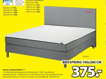 Jysk Basic C5 Boxspring aanbieding