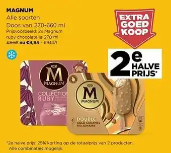 Magnum ruby chocolate ijs