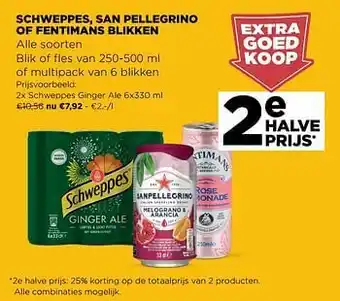 Jumbo Schweppes ginger ale aanbieding