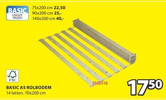 Jysk Basic A5 Rolbodem aanbieding