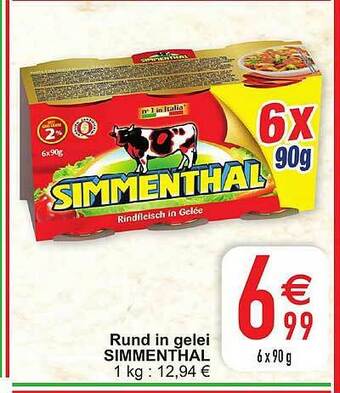 Cora Rund In Gelei Simmenthal aanbieding