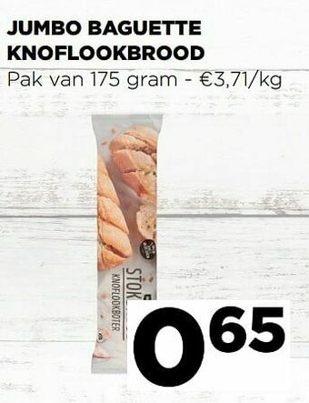 Jumbo Jumbo baguette knoflookbrood aanbieding